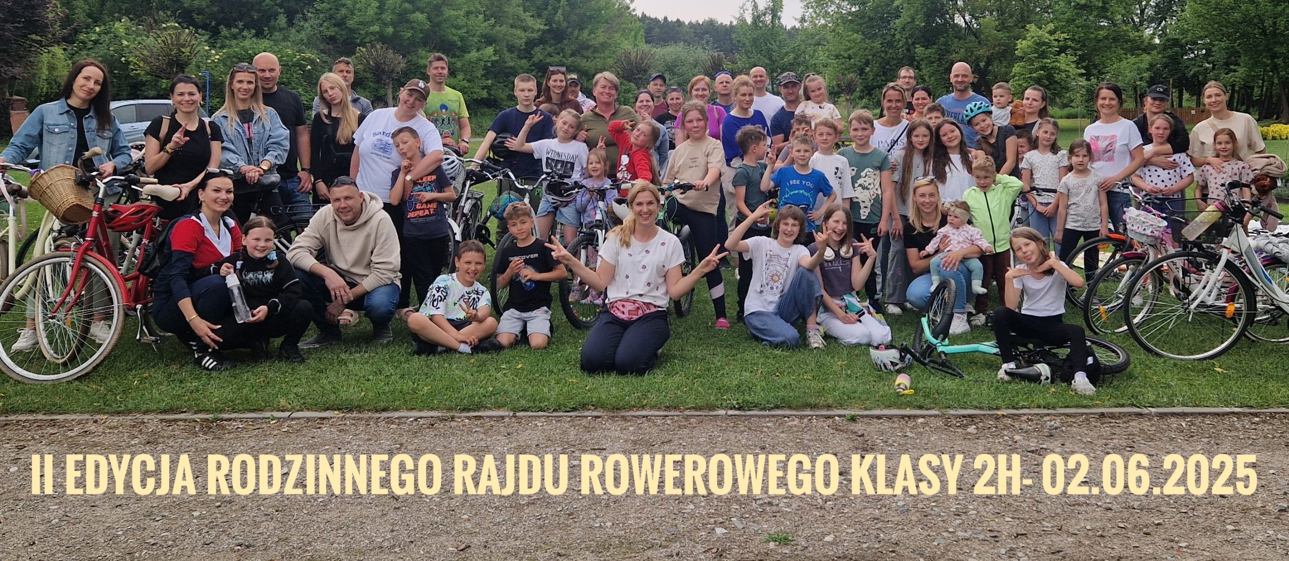 Druga Edycja RODZINNEGO RAJDU ROWEROWEGO KLASY 2H
